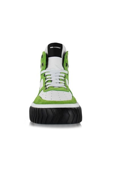 Green Mid Top Sneakers Men - Karl Lagerfeld Shoes display picture 1